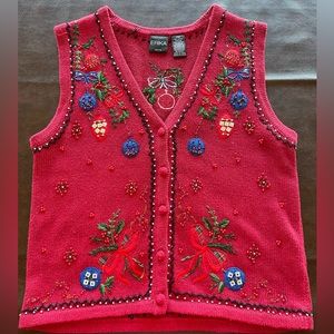 Vintage Christmas Vest